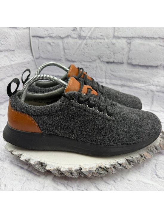 Johnston & Murphy Amherst U-Throat Shoe Dark Gray Wool Casual 25-8939 Men\'s 9M main image 4